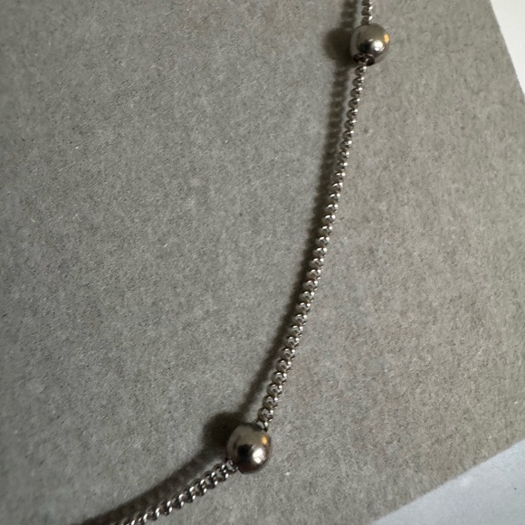 Beya accesories | Silver Beaded Chain Necklace - Picture 5 of 7